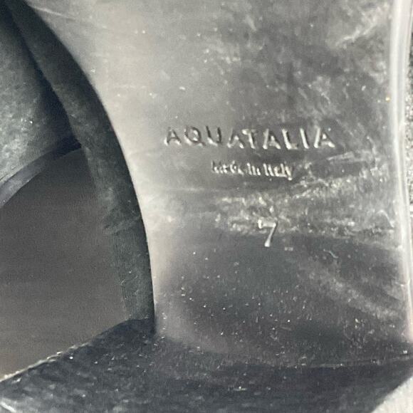 Aquatalia Isolda Suede Tall Booties Black - Picture 10 of 11